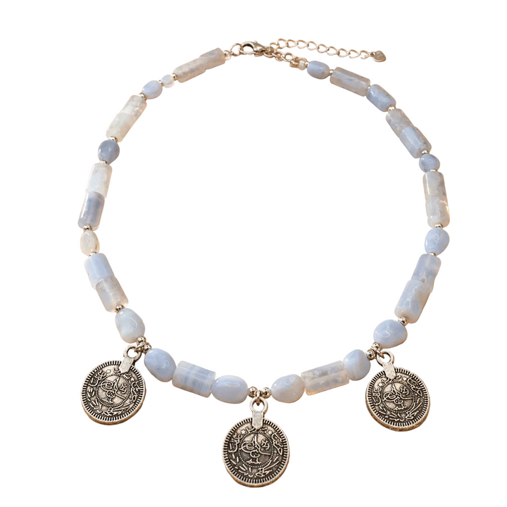 Azure Coin Necklace