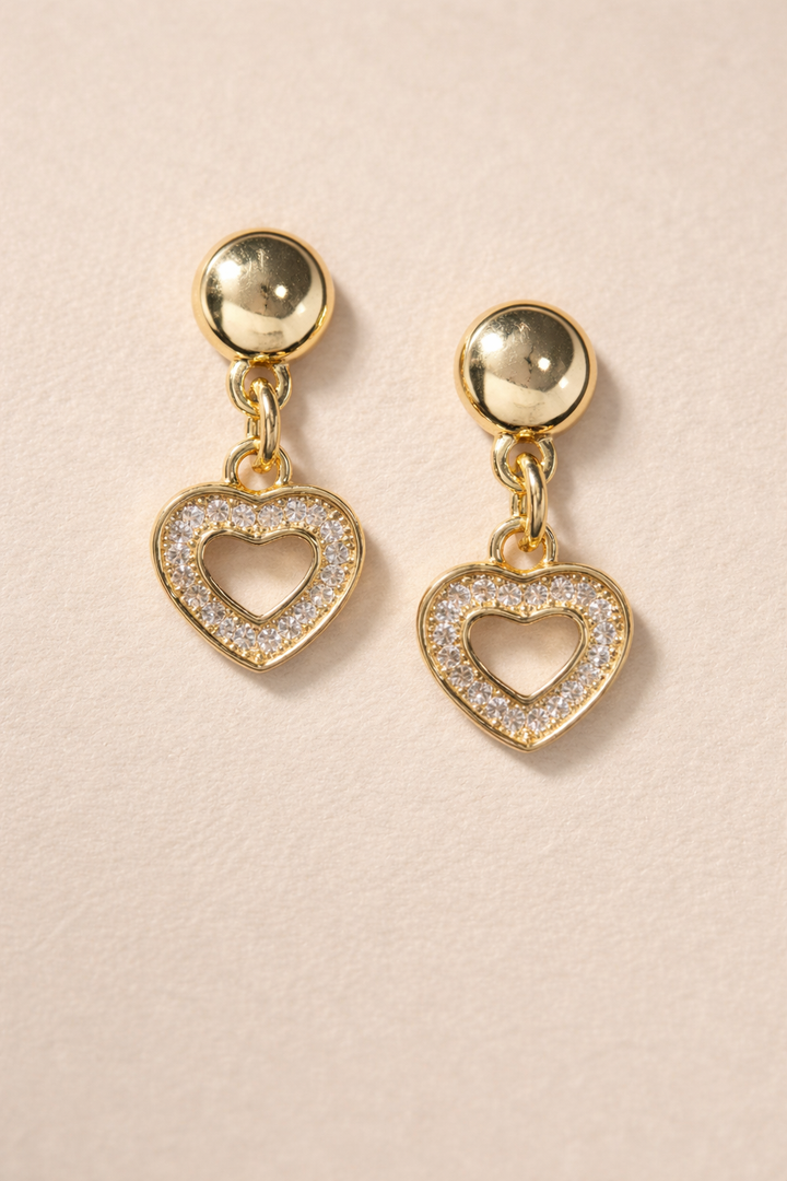 Mini Éclat Heart Earrings