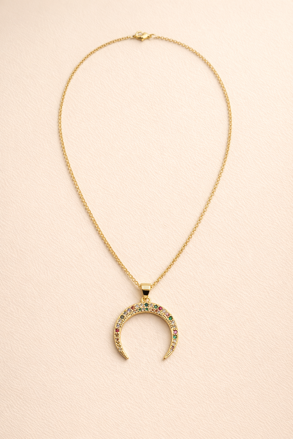 Golden Crescent Necklace