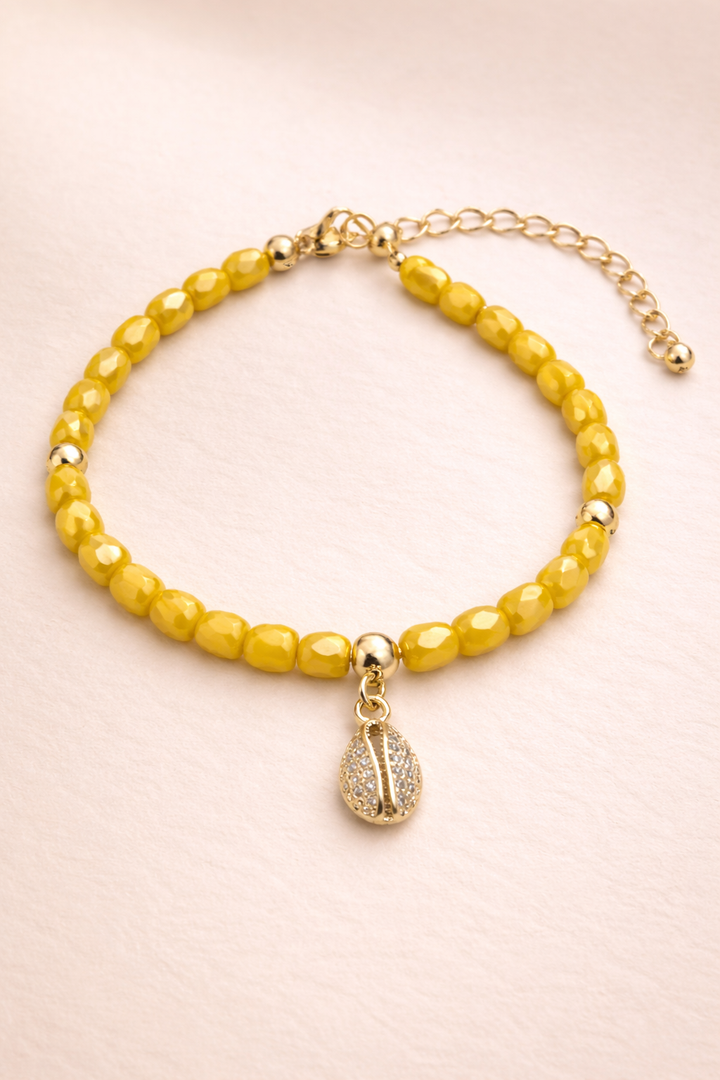 Solara Shell Charm Bracelet
