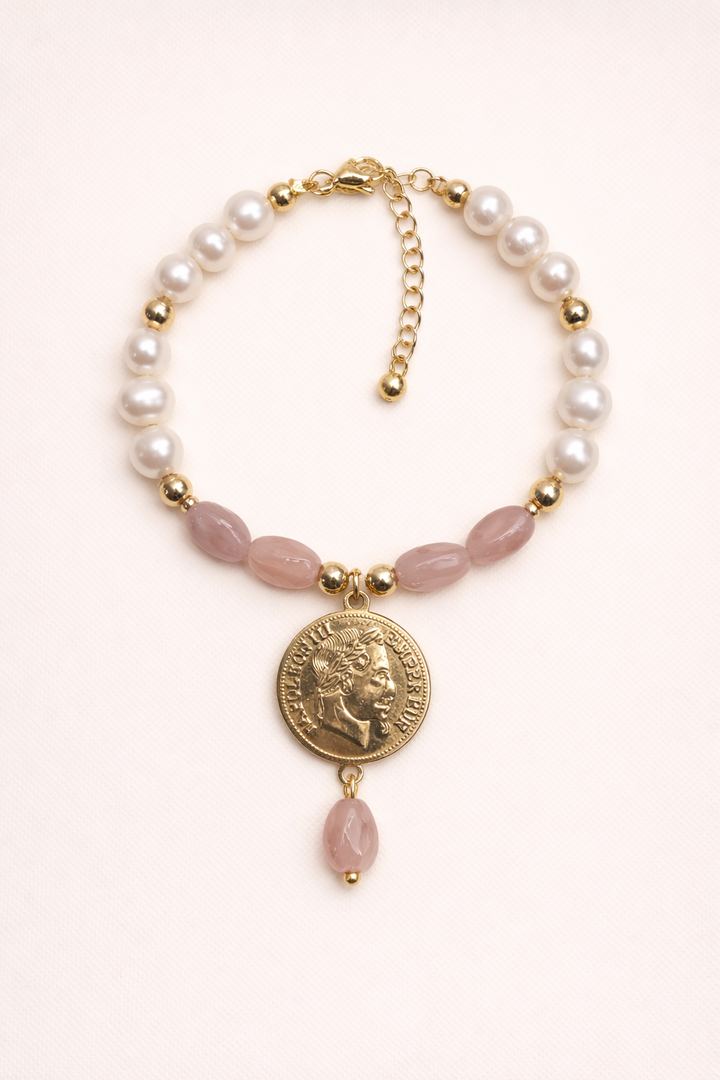 Celestine Coin Bracelet