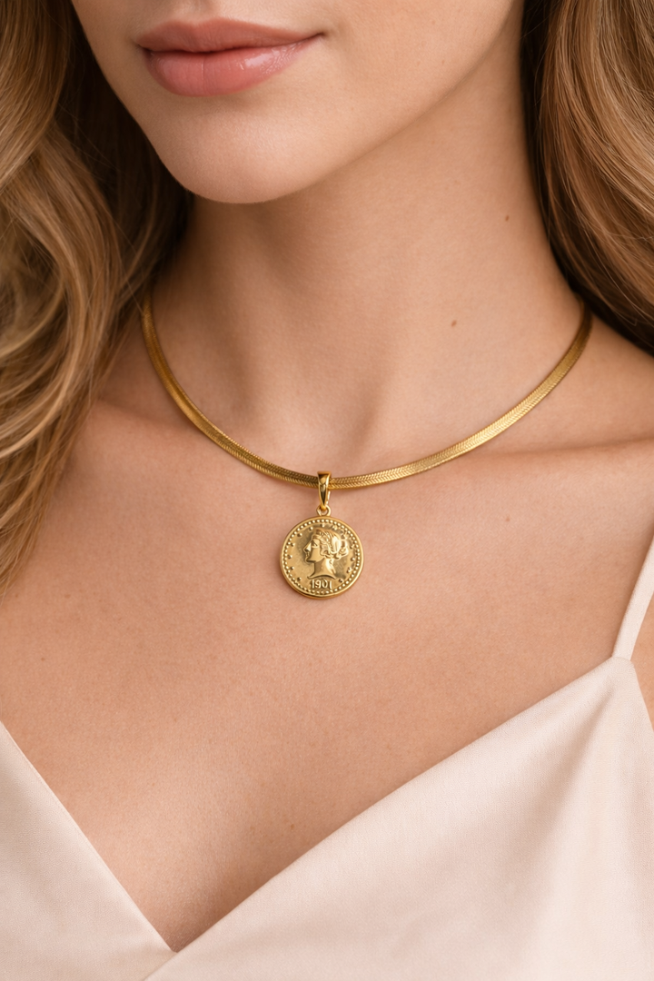 Aurelian Coin Necklace