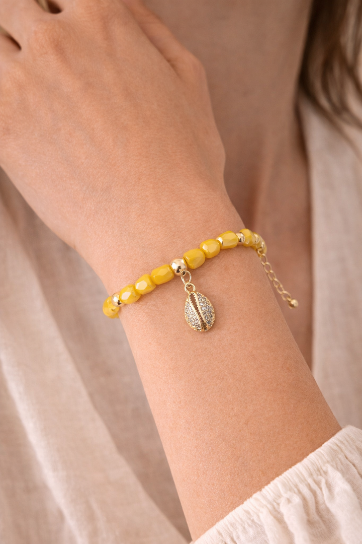 Solara Shell Charm Bracelet