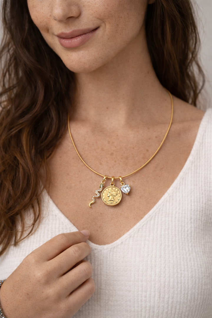 Aurelian Trio Wire Necklace