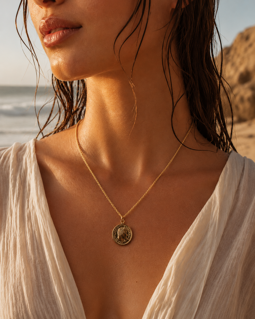 Coin Pendant Necklace