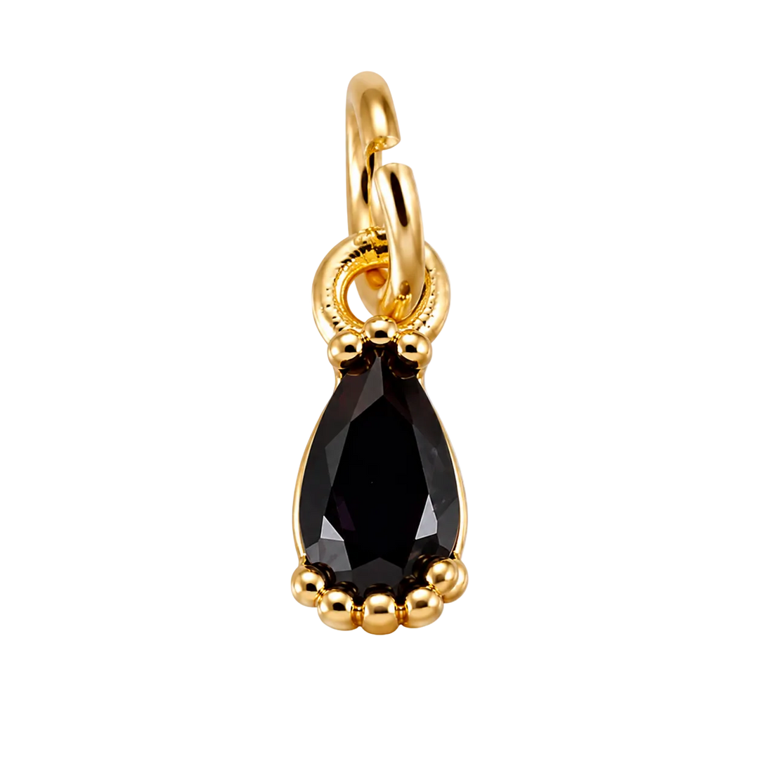 Dark Garnet Birthstone Charm