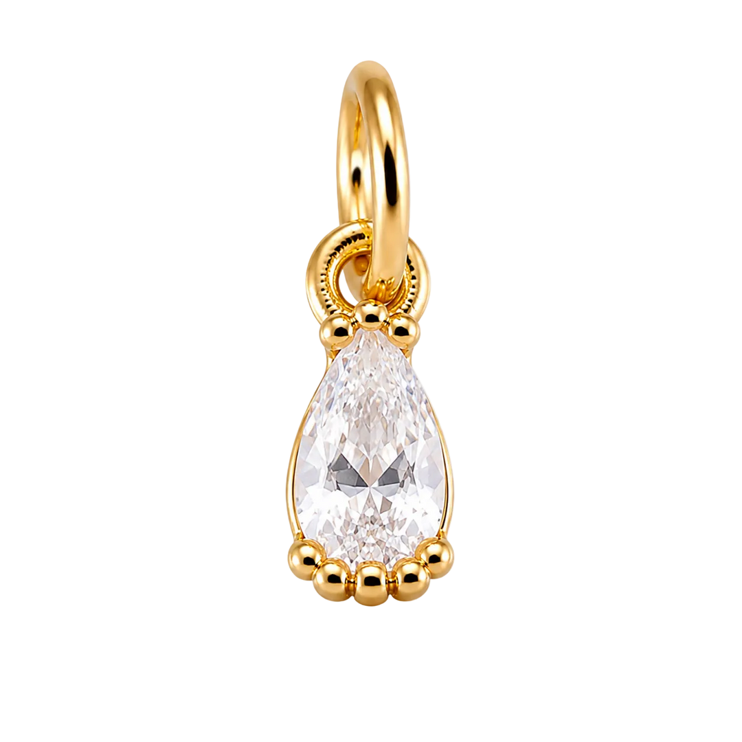 Diamond-Inspired Birthstone Charm