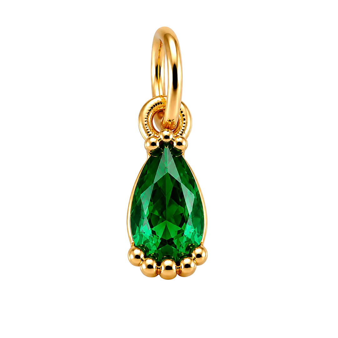Emerald Birthstone Charm