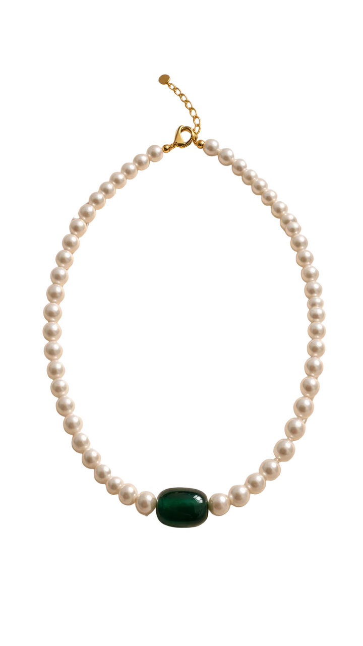 Jade Pearl Necklace