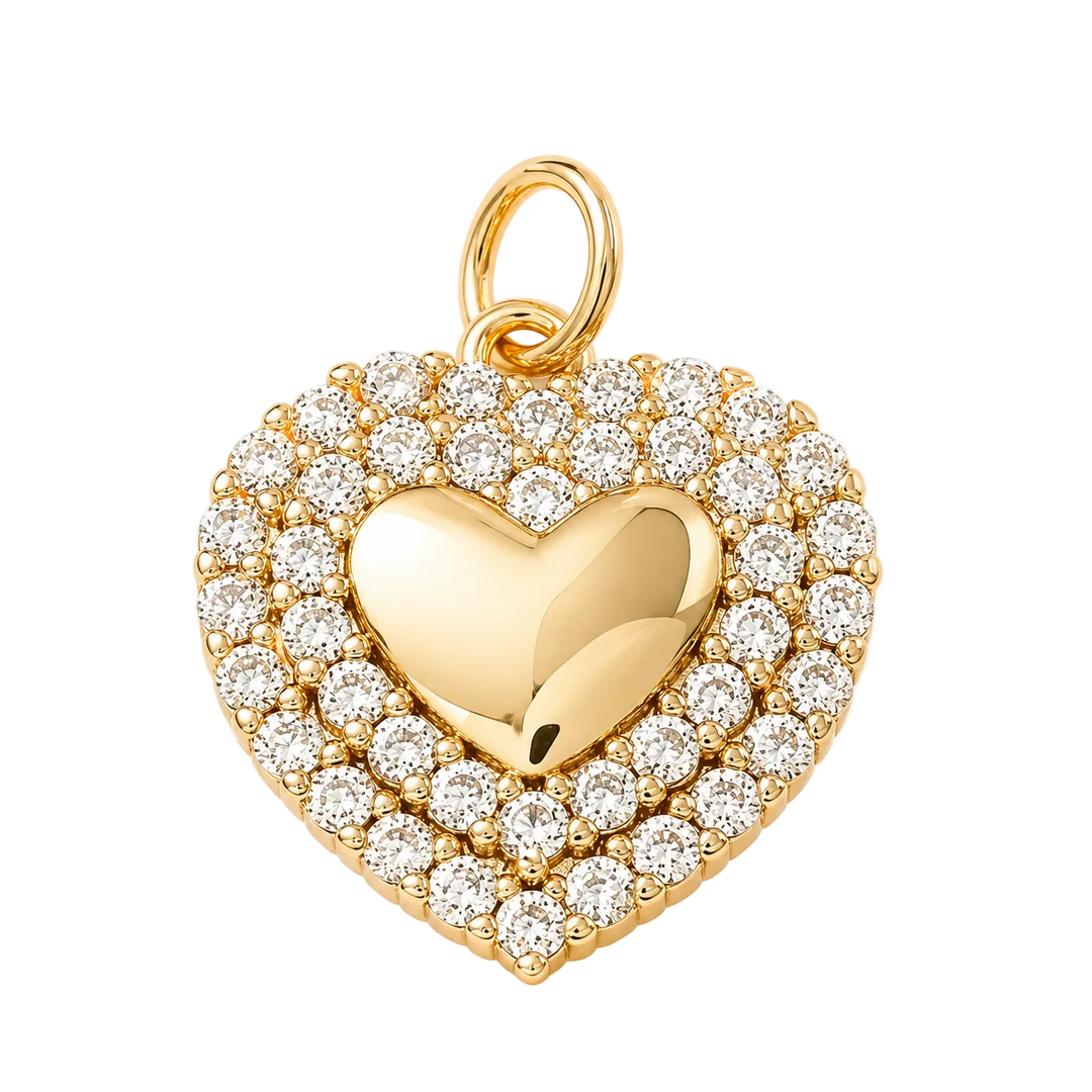 Romantic Heart Charm