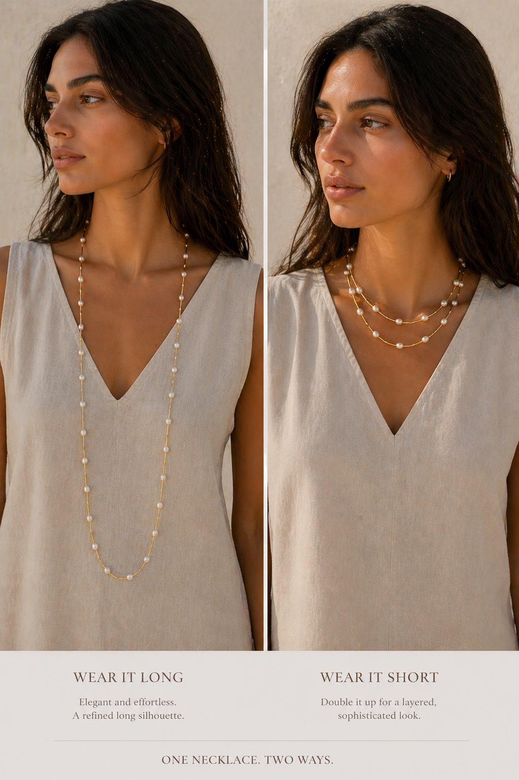 Sahara Line Convertible Necklace